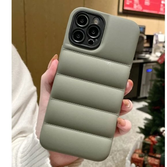 NEW iPhone 13/Pro/Max Plain Puffer Lens Protection iPhone case - Picture 13 of 14